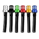 6Pcs Gas Fuel Cap Air Vent Hose Universal CNC Tank Valve Vent Tube with Chekc Ball Aluminum Breather for Atv Motorcycle Dirt Pit Quad Bike Motocross