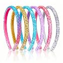 6Pcs Girls Headbands Sparkle, Easter Basket Stocking Stuffers Toddler Kids