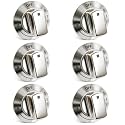 6pcs Range Control Knob Replacement Compatible with Electrolux Cooktop E30DF74TPSA E30GF74TPSA E30GF74TPSB E36DF76TPSB Gas Range Replace#: 318242275 3513943 AP5809411 PS9495232 EAP9495232
