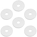 6Pcs Self-Adhesive Split Flange for 0.6" Pipe, ABS Round Escutcheon Plate