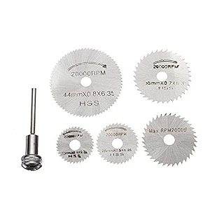 6pcs set mini hss circular saw blades rotating tool for dremel rotary metal cutter hand tool set of diamond cutting discs chuck 6 pcs suitable for cutting