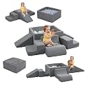 6PCS Soft Foam Climbing Blocks for Toddlers with Ball Pit Climbing Toys