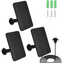 6W Solar Panel Charger for Blink Outdoor 4 (4th Gen), Solar Panel with 13.1ft Waterproof Charging Cable, Waterproof Rubber Plug, 360°Adjustable Mount and Micro USB and Type-C Port (for Blink 4-3PC)