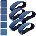 6x48 Inch Sanding Belts 10 Pcs (5 Grit, 2 Each of 80, 120, 150, 240, 400 Grits) Heavy Duty Belt Sander Zirconia Belt Sander Paper for Wood, Metal, Stainless Steel, Automotive, and Furniture