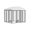 6x6 ft Outdoor Dog Kennel, Heavy Duty Dog Pens for Large Dogs