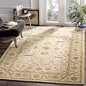 6x6 Ft Square Wool Rug Hand-Tufted