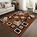 6x8 Feet Large Area Rug Golden