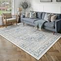 6x9 Blue Farmhouse Area Rug