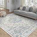 6x9 Blue Neutral Area Rug