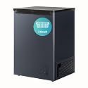 7.0 Cubic Feet Chest Freezer with 2 Removable Baskets Free Standing Top Open Door Compact Deep Freezer with Adjustable Temperature for Home/Kitchen/Office/Bar (7.0 Cubic Feet,BLACK)