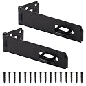 7-1/2 Inch Door Lock Hasp Latch, Security Packlock Clasp Hasp Lock Latch, Stainless Steel Gate Lock Hasp for Outdoor Fence Gate,Barn Door, Cabinet, Drawer, Brushed Finish with Screws, 2 Pack