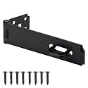 7-1/2 Inch Door Lock Hasp Latch, Security Packlock Clasp Hasp Lock Latch, Stainless Steel Gate Lock Hasp for Outdoor Fence Gate,Barn Door, Cabinet, Drawer, Brushed Finish with Screws, 1 Pack