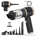 Car Vacuum Portable Cordless,16000PA Strong Suction Handheld Car Cleaner with Dual HEPA Filters,LED Light,Type-C Charging Mini Vacuum, One-Click Empty Compact for Home Cleaning and Office