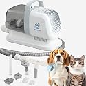 7-in-1 Dog & Cat Grooming Vacuum - Stop Fur & Anxiety at Grooming Time - with Quiet Dog Nail Grinder, Deshedding Dog Brush & Dog Hair Trimmer, Pet Hair Vacuum, 2L Dustbin