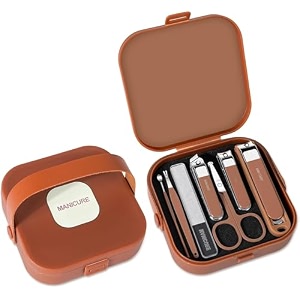 7in1 nail clipper set  complete manicure amp pedicure kit with stainless steel clippers trimmer amp accessories  travel-friendly nail care for men amp women
