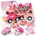 7 in 1 Truck Toys for 2 3 Year Old Girl Birthday Gifts W/Light & Music