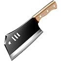 7.2-inch Meat Cleaver Knife, Butcher Knife, Boning Knife High Carbon Stainless Steel,Restaurant, Meat Cleaver Knife for Home,BBQ and Kitchen (1Piece, Black)