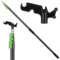 7-30 Ft Telescopic Extension Pole with Hook for Xmas Lights, Green