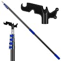 7-30 Ft Telescopic Extension Pole with Hook for Xmas Lights, Blue