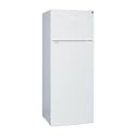 7.4 CU' Refrigerator with Freezer, Apartment Size Refrigerator Top Freezer, 2 Door Fridge with Adjustable Thermostat Control, Freestanding, Door Swing, White (FR 742 WH)