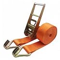 7.5/10 CM Wide Ratchet Tie Down Straps Set, 22046/33069 lbs Break Strength, 1-20 M Long Heavy Duty Ratchet Straps with J Hooks for Moving Truck Trailer Boat(W7.5cm/3in,20.0m/65.6Ft)