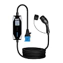 7.5 KW Portable EV Charger with smart App|6M TPU Cable + Carry Bag + CEE Socket + Holder Clips|32A, Waterproof|3" Screen|Adjustable Power|Auto Cut, Overload & Earthing Protection|5Yr Warranty|