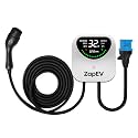 7.5 KW Wall Mount EV Charger with smart App|6M TPU Cable+Carry Bag+CEE Socket+Holder Clips|32A, Waterproof|3" Screen|Adjust. Power|Auto Cut,Overload & Earthing Protection|5Yr Warranty|