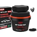 7.5 oz(212g) Black Dry Guide Coat Auto Body,Ultra-Fine Sanding Powder Coat Kit-Efficiently Detects Sanding Scratches, Pinholes in Body Fillers,Repairs Surface Imperfections and Dents