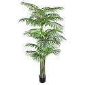 7.5ft Triple Golden Cane Palm Artificial Tree Indoor/Outdoor UV Resistant