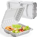 7.8" 30oz 3 Compartment Food Containers - Shrink Wrap Ready to Use