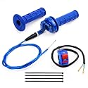 7/8 twist throttle Mini Bike Throttle Cable Kit for Coleman CT200U BT200X CT200U-EX Predator 196cc 212cc CT100U CC100X 79cc 100cc Baja Warrior MB165 MB200 DoodleBug DB30 Motovox Parts (Blue)