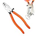 7.87 Inch Glass Running Pliers, Key Fob Pliers with Rubber Jaw Tips