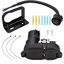 7 & 4 Pin Trailer Connector Kit with 7-Wire Harness and Mounting Bracket