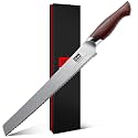 SHAN ZU 10 Inch Bread Knife, Razor Sharp Sourdough Slicing Knife