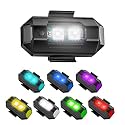 7 Colors LED Strobe Lights Upgrade Strobe Lights Flashing Lights Anti-collision Night Signal Emergency Light for Car, Motorbike, Helmet, Drone, Bicycle, Toys (1)
