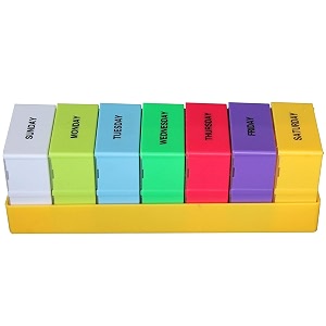 7 day 28 lattice pill box morning night medicine pill organizer boxes weekly tablet storage container case