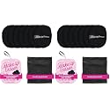 MakeUp Eraser The Original 7-Day Set, Erase All Makeup with Just Water, Including Waterproof Mascara, Eyeliner, Foundation, Lipstick, Sunscreen, and More! Chic Black, 7ct, (Pack of 2)