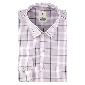 7-days mens premium checks formal shirt  cotton rich regular fit full sleeve with pocket wrinkle resistant  stylish office amp everyday wear