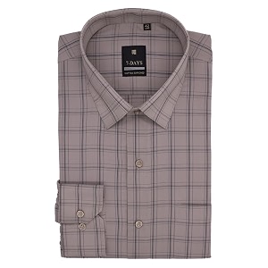 7-days men39s checkered formal shirt - premium cotton blend regular fit longfull sleeve  gents check shirt for office business and work wear