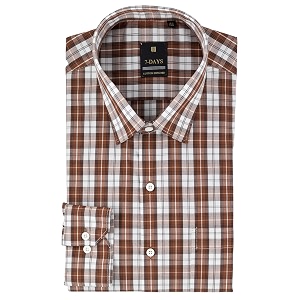 7-days mens premium checks formal shirt  cotton rich regular fit full sleeve with pocket wrinkle resistant  stylish office amp everyday wear