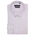 7-DAYS Men's White and Black Checkered Formal Shirt - Premium Cotton Blend, Regular Fit, Long/Full Sleeve, Size 44 XXL | Gents Check Shirt for Office, Business and Work Wear