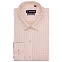 7-DAYS Men's Light Yellow Checkered Formal Shirt - Premium Cotton Blend, Regular Fit, Long/Full Sleeve, Size 42 XL | Gents Check Shirt for Office, Business and Work Wear