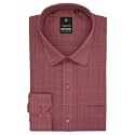 7-DAYS Men's Red 1 Checkered Formal Shirt - Premium Cotton Blend, Regular Fit, Long/Full Sleeve, Plus Size 46 3XL | Gents Check Shirt for Office, Business and Work Wear