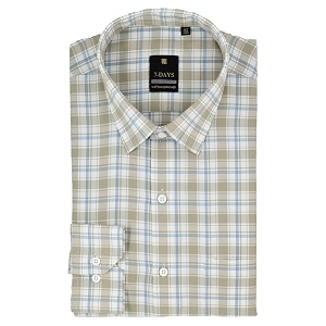 7-DAYS Mens Premium Checks Formal Shirt -