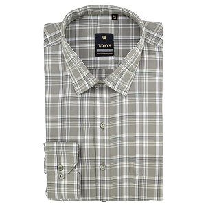 7-DAYS Mens Premium Checks Formal Shirt -