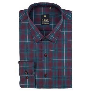 7-DAYS Mens Premium Checks Formal Shirt -