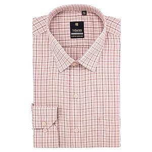 7-DAYS Mens Premium Checks Formal Shirt -