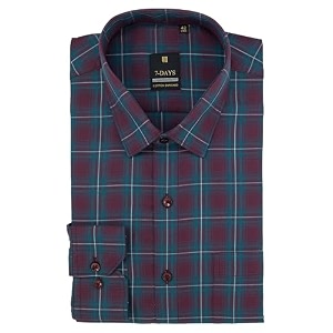 7-DAYS Mens Premium Checks Formal Shirt -