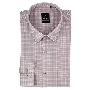 7-DAYS Mens Premium Checks Formal Shirt -