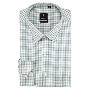 7-DAYS Mens Premium Checks Formal Shirt -